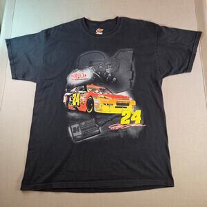 Jeff Gordon #24 DuPont NASCAR Winner’s Circle Graphic Tee Shirt XL Black